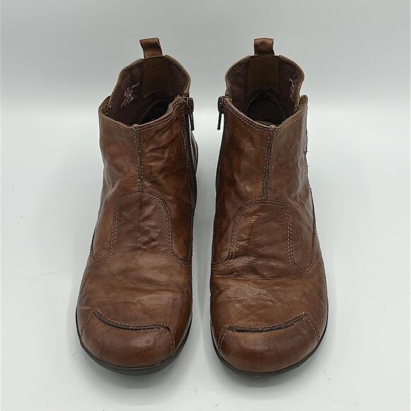Walking Cradle Reba Booties Size 9.5 9.5M Brown Leather - Picture 7 of 14
